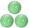 sourcing map 3Pcs Decorative Glass Balls 8cm Orbs Centerpiece Balls Mosaic Glass Ball Sphere for Decor Bowls Vases Dining Table Party, Green