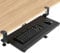 5Rcom Tastaturablage, Unter dem Schreibtisch zubehör Geeignet für Tischstärken 8-50 mm, Standfest Keyboard ständer 670x300 mm, Schwarz