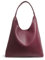 Hobo Bags für Damen, weiches veganes Leder, Schultertasche, lässige Handtasche, Dunkelrot