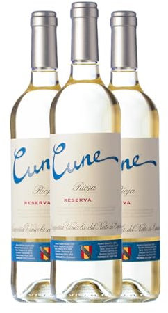 Norte de España - CVNE Cune Blanco Viura Rioja Reserva 75 cl Vino blanco (Caja de 3 Botellas de 75 cl)