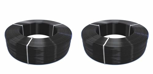 FormFutura - ReFill PLA (Signal Black, 1.75mm, 750 gram) (Packung mit 2)
