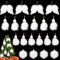 20 Stück Christbaumschmuck Weiß 12CM KAMEUN Weihnachten Engelsflügel Federn Engel und Wichtel Anhänger für Weihnachtsfeier Dekoration DIY Handwerk