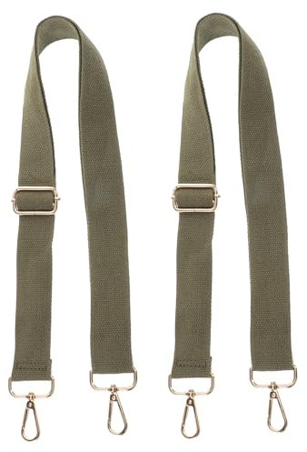PACKOVE Universalgurte: 2er-Pack 135 cm Abnehmbare Crossbody-Gurte Als Ersatz für Handtaschen Olivgrün