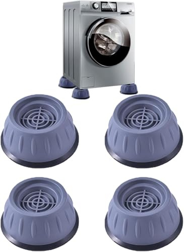 Antivibrationsfüße für Waschmaschine – Set mit 4 rutschfesten Gummi-Pads Universal