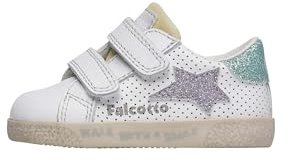 Falcotto Sneakers in Pelle e Tessuto, Bianco-Lilla 22