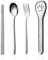Personalised Travel Cutlery Set, Custom Cutlery Set for Lunch Box, Customised Travel Utensils for Work Camping Office (Custom Cat's paw Tableware)