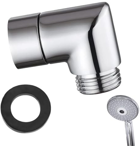 Copper Shower Elbow Adapter, 90 Degree, 1/2 Inch IPS, NPT, Heavy Duty, Corrosion Resistant, Easy to Install, Universal Fit, Shower Arm Adapter, Shower Accessory
