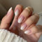 KQueenest Ombre Press on Nails Short, French Tip False Nails Short Oval, Gradient White Pink Fake Nails Press ons, Perfectly Fit, Reusable Gel Stick on Nail for Women Daily Wear, 24 Pcs