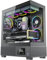 Boîtier de Jeu ProGaming Kian, Tour Centrale, ATX, 6 Ventilateurs ARGB avec contrôleur, Panneaux en Verre trempé, Affichage numérique de la température du processeur/GPU, éclairage ARGB (Noir)
