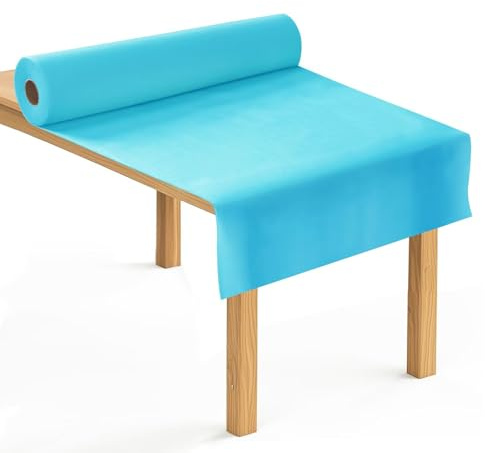 Anise Star Tischdeckenrolle 1,18x25m, Hellblau, Party & Deko | Einweg Stoffähnlich, Vlies Meterware, Papiertischdecke Rolle, Flexibel Zuschneidbar, Platzsparend Für Bankettfeiern