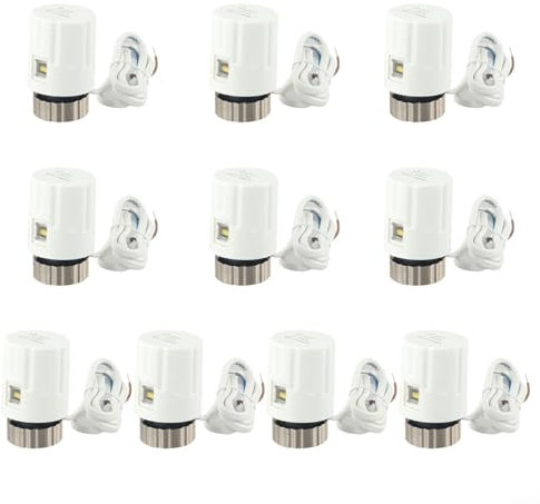 Actionneur de chauffage électrique, chauffage au sol, distributeur d'eau, M30 x 1,5 mm, entraînement thermique, AC 230 V, sans courant, contrôle de chauffage de pièce ouverte, système de chauffage par