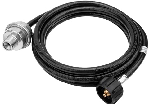 F273699 Filtre à carburant au propane de 3,7 m avec adaptateur au propane et adaptateur QCC1/Type1, certifié CSA pour chauffage portable Buddy Series Connect de 9 à 20,4 kg