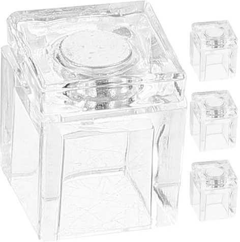 DIYEAH 4 Sets Invisible Cabinet Magnetic Catch Self Adhesive Magnet Latch for Drawers Cabinet Magnets Cupboard Door Catches Glass Magnetic Closure for Display Case Kitchen Furniture