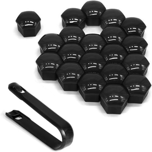 ONEMAJI 20 Pièces Cache Écrou de Roue pour BMW i5 AB 2023, Bouchon Boulon Roue Couvercle Vis de Roue Protection Antirouille Durable,17mm