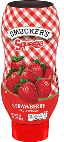 Smucker's - Mermelada Squeeze Sabor Fresa - Jalea de Fresa - Botella de 567 g