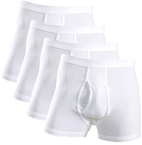 HERMKO 3940 4er Pack Herren Pagen mit Eingriff Schlüpfer und angeschnittenem Bein hoher Bund/Leib aus 100% Bio-Baumwolle