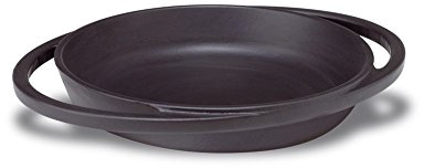 Pentole Agnelli Mini Teller aus Gusseisen, Schwarz matt 20 cm schwarz