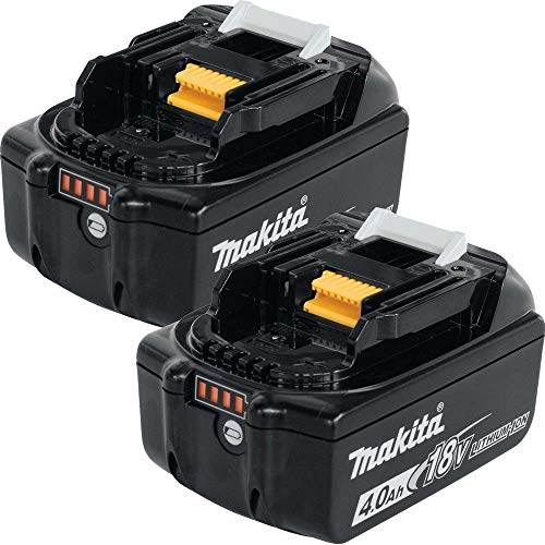 Makita BL1840 18 V 4.0 Ah Li-ion Battery, Pack of 2