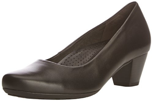 Gabor Womens Brambling Court Shoes 92.120.57 Black Leather 5 UK, 38 EU