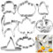 OUNONA 8 Stück Ausstechformen Halloween Cookie Cutters Edelstahl Ausstecher Set