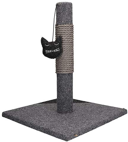 Rosewood 40146 Stylischer und Moderner Kratzstamm Aus Filz und Sisal Für Kleine Katzen, Anthrazit