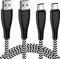Micro USB Charging Cable 2M 2-Pack,Charger Lead for Kindle Fire 7 8 HD 6 8 Tablet Kids Edition Kindle Paperwhite,Samsung Galaxy A10 A7 A6 2018 A03 J6,Fast Charge Wire-Not For Fire 8/8+ 2020（10th Gen）