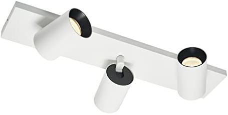 Arcchio Deckenlampe/Deckenstrahler 350° drehbar & 90° schwenkbar, Deckenspot 3 x GU10 max. 8W ohne Leuchtmittel Deckenleuchte Strahler Spot