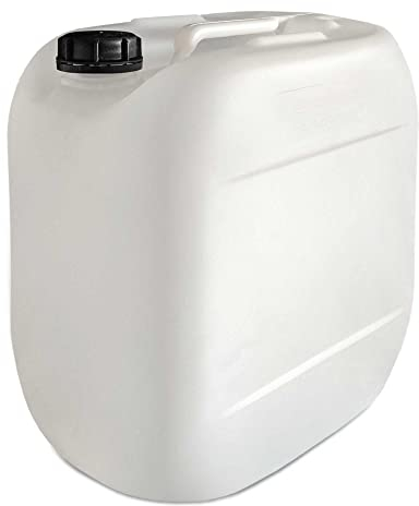 plasteo® Bidon d'eau de camping de 30 litres - Convient à un usage alimentaire - Avec fermeture éclair supplémentaire