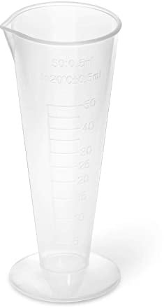 Steinberg Systems Misurino Caraffa Graduata con Beccuccio SBS-LA-13 (10 Pezzi, 50 ml, Plastica, 5 ml)