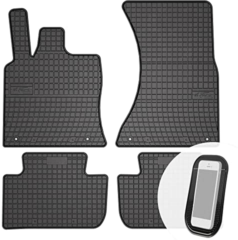 moto-MOLTICO Gummimatten Auto, 4-teiliges Set, Allwetter Gummi Fußmatten, Antirutsch & Wasserfest Autoteppiche - passend für Porsche Macan ab 2014