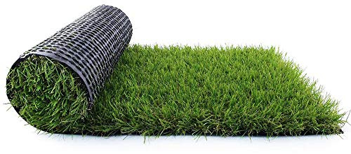 Fas Home Erba artificiale da 3,5 cm, tappeto sintetico per interni ed esterni, erba sintetica per prato, paesaggio per decorazione, Astroturf per cani con fori di drenaggio