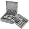 ProCase Jewellery Box Organiser, 2 Tiers Large Jewellery Boxes Storage Cases for Earrings, Bracelets, Rings, Necklaces –Grey