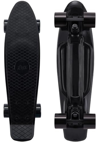 KMX Skateboard 22 och 27 tum, klassisk mini cruiser skateboard för pojkar, flickor, barn, studenter, vuxna, tonåringar, mini cruiser bräda för nybörjare och avancerade