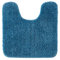 MIULEE Badematte WC Vorleger Badteppich Fußmatte Flur 1 Stück U Förmige Deko Matte Badteppiche Dekoration rutschfest Saugfähig für Wohnzimmer Badezimmer Toilett WC 50x50cm Blau