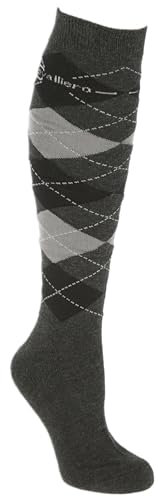 Covalliero Brescia 325436 Chaussettes d'équitation Anthracite/Gris Taille 40-42