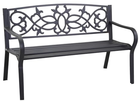 Vacchetti Giuseppe 6454820000 Metallbank Pavia, Metall, Anthrazit/Anthrazit, 124x57x78 cm