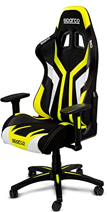 Sparco Bürostuhl/Gaming-Stuhl Torino - Schwarz/Gelb - Verstellbar