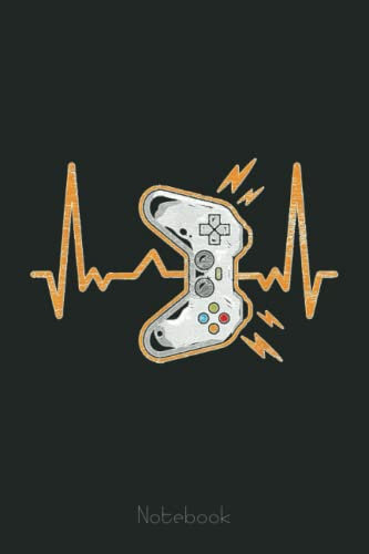 Heartbeat Controller Video Games Gamer Gaming Notebook: Video Games Notebook and Tracker: Gamer's Journal Designed To Record Current and Future Gaming | Gaming Fire