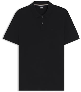 BOSS Herren Pallas Pallas Poloshirt aus Baumwoll-Piqué mit Logo-Details Schwarz001 5XL