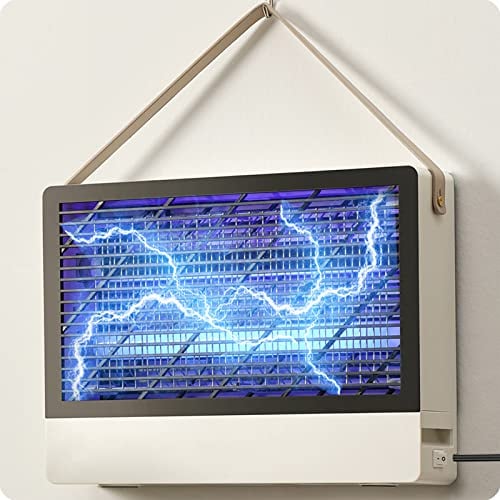 2-Pack Espectro Hibrido Silencioso Lampara Antimosquitos Electrico Interior, Mata Mosquitos Electrico Matamoscas Electrico Mata Moscas Electrica Atrapa Moscas Anti Insectos con 4 Bombillas de Recambio
