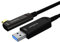 huaham Fiber Optic USB A a USB C Cable Right Angled 10 m Transmisión de larga distancia Cable USB 3.1, AOC 10 Gbps Cable USB ultra alta velocidad para VR, Xbox 360, webcam, computadora portátil, etc.