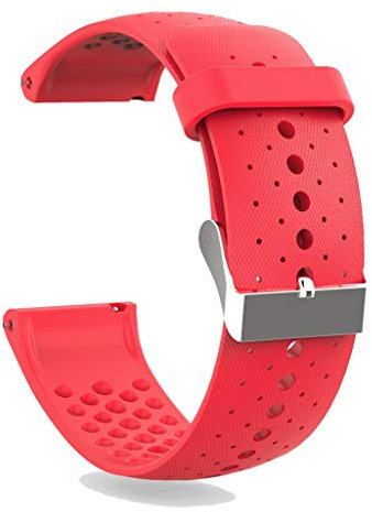 KAREN66 Armband Kompatibel mit Polar Vantage M Wechselarmbänder - Sport Silikon Replacement Wechselarmband Ersatzarmband für Vantage M Uhrenarmband (Rot)