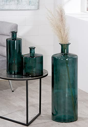 GILDE Vase Arturo Glas Petrol 39967