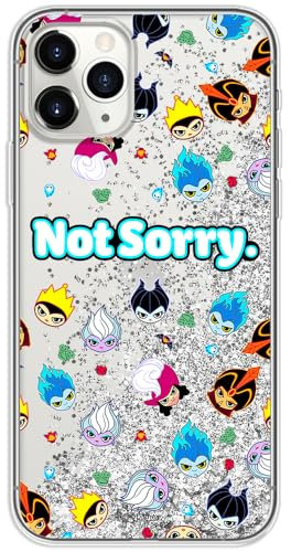 ERT GROUP mobile phone case for Apple Iphone 11 PRO MAX original and officially Licensed Disney pattern Disney Villains 005 optimally adapted to the mobile phone, with glitter overflow effect