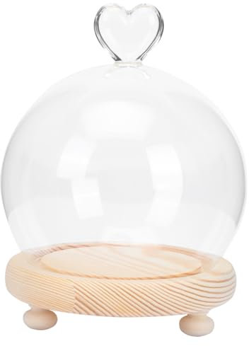 GOOHOCHY Kreatives Glasabdeckungsdekor Konservierte Blumendekoration Leuchtende Dekoration Für Schreibtisch Basteldekor Innenbereich