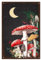 CREATCABIN Pilz-Schild,Vintage-Mond-Metall-Blechschild,Kaffee-Bar,Wanddekoration,Poster,Retro-Gemälde,Eisenkunst,Wandgemälde,Plaketten Für Kaffee-Bar,Küche,Zuhause,Badezimmer,Schwarz,30x20cm