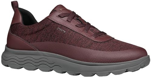 Geox Men's U Spherica A Trainers, Wine Red, 8 UK