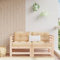 CIADAZ Ecksofas mit Kissen 2 STK. Massivholz Kiefer, Lounge Sofa Outdoor, Garten Loungemöbel, Gartensofa, Gartenlounge, Balkon Set Möbel - 825681