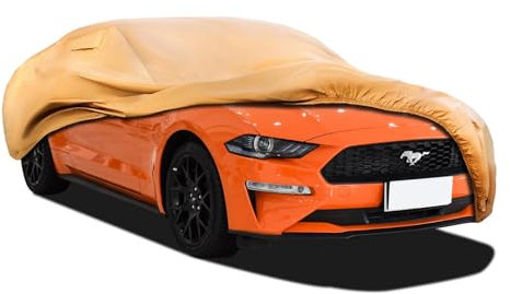 JURMON Heavy Duty Outdoor Car Cover Custom Fit for Ford Mustang, Windproof All Weather Waterproof Sun Rain UV Dust Snow Protection Outdoor Car Covers