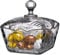 Glass Candy Sweet Jar with Lid Glass Bon Bon Jar Sugar Bowl Decorative Cookies Dish Buffet Storage Container Clear for Wedding Birthday Party